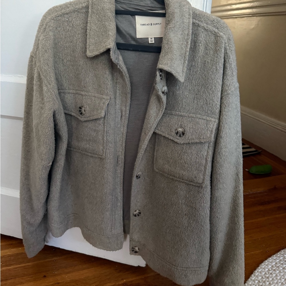 Thread & Supply Gray Wool Blend Jacket